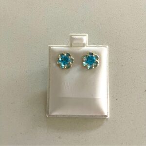 Sterling silver 925 London Blue Topaz earrings